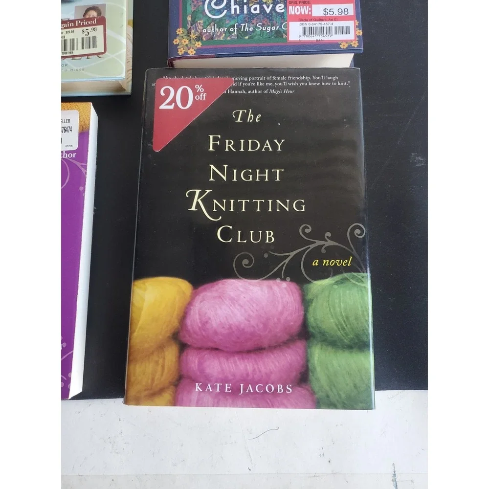 Friday Night Knitting Club Series Lot of 4 Knitting Novels Kate Jacobs Macomber